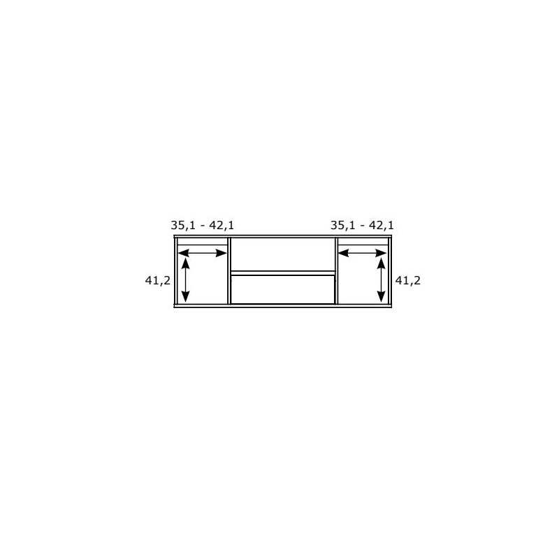 Mueble TV dos puertas y cajón 178 cm CHIARA