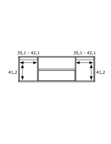 Mueble TV dos puertas y cajón 178 cm CHIARA
