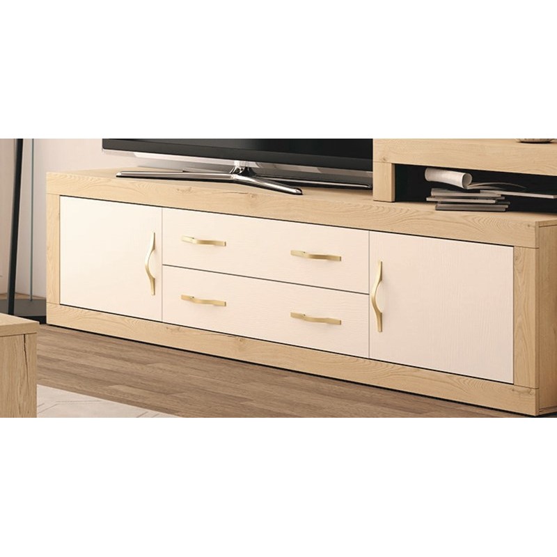 Mueble de televisión dos cajones y dos puertas...