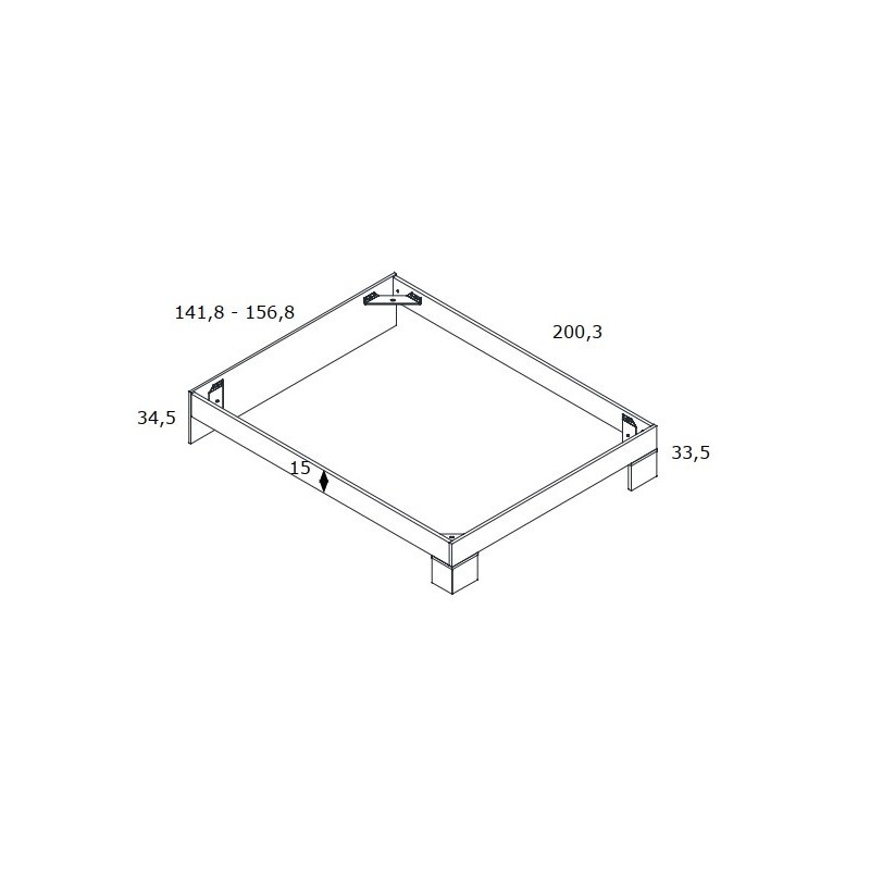 Estructura para cama 135 cm  VIENA I